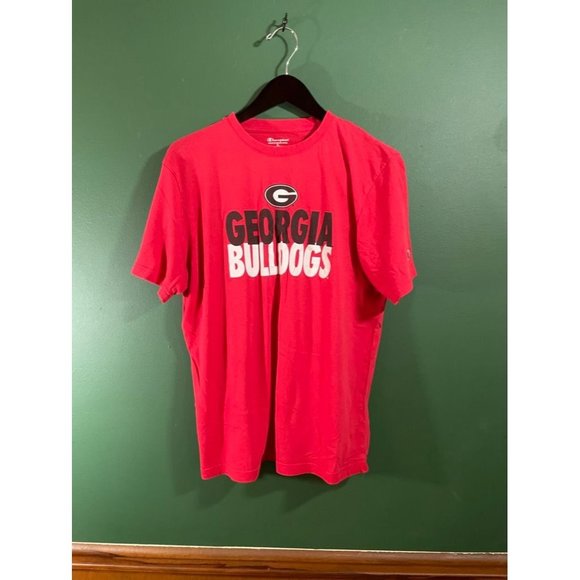 Champion Other - Georgia Bulldogs - Champion - Red Men's Logo Short Sleeve T-Shirt - Size L